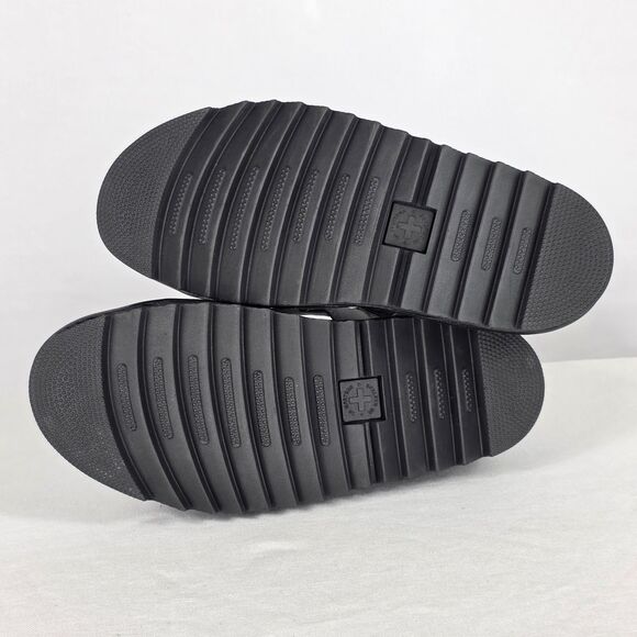 Dr Martens Size 8 Yelena Black White Leather Platform Chunky Strappy Sandals - Picture 4 of 11